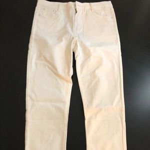 White stretch skinny jeans